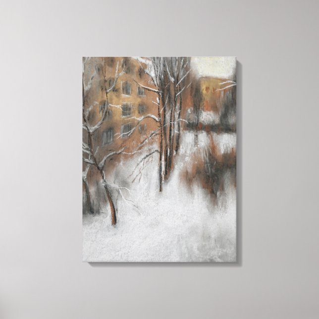 Lienzo Silencio Invernal junto a la Ventana (Anverso)