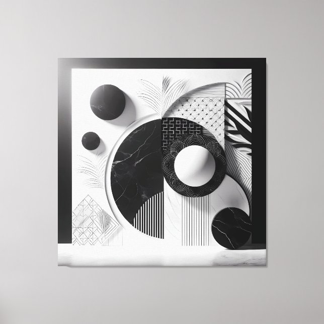 Lienzo Silent Patterns of Marble & Light (Anverso)