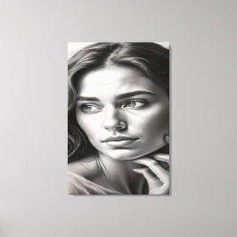 Lienzo Silent Reflection: Cinematic Black and White