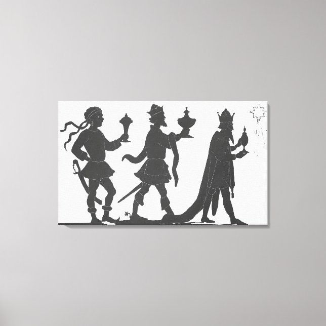 Lienzo Silhouette de los Tres Reyes (Anverso)