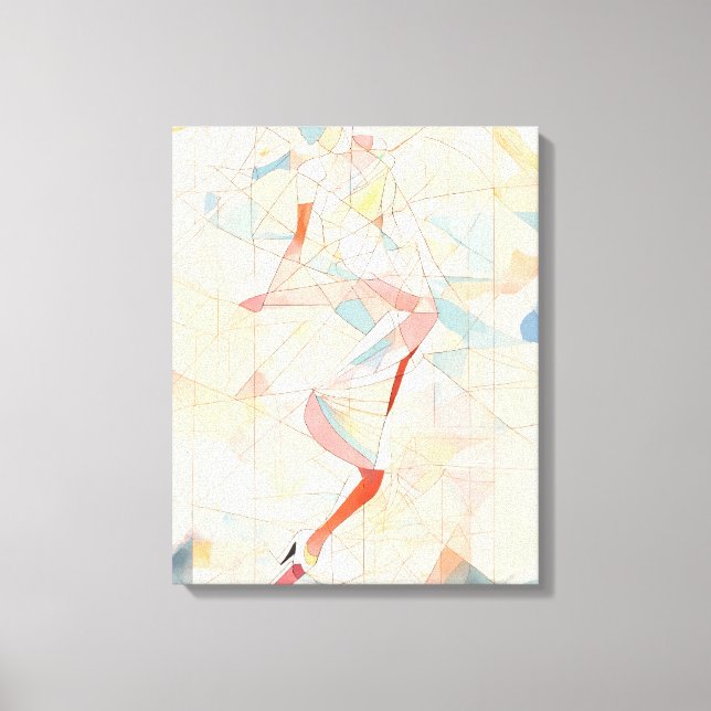 Lienzo Silhouette Moderno Colorful Art Canvas Prin (Anverso)