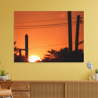 Lienzo Silhouettes de Sunset