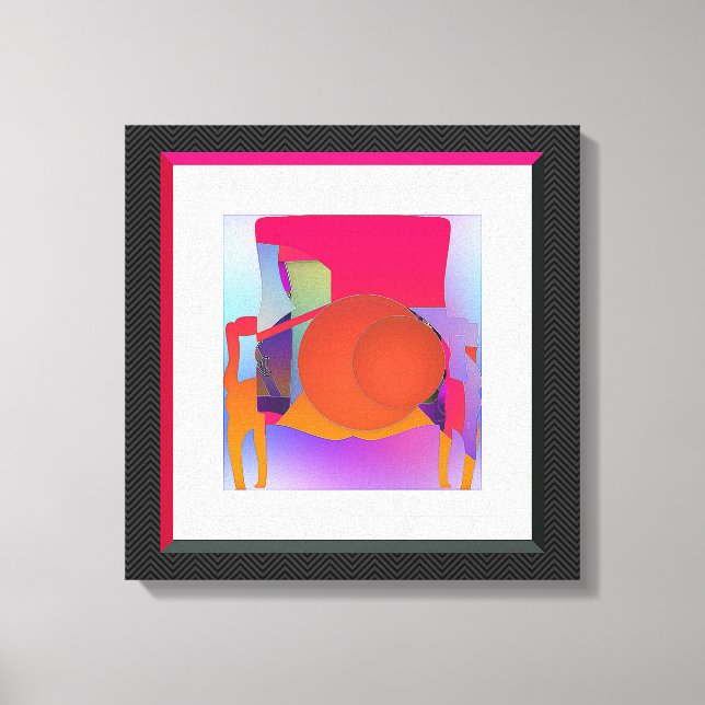 Lienzo Sillón de las Bolas Rojas (Anverso)