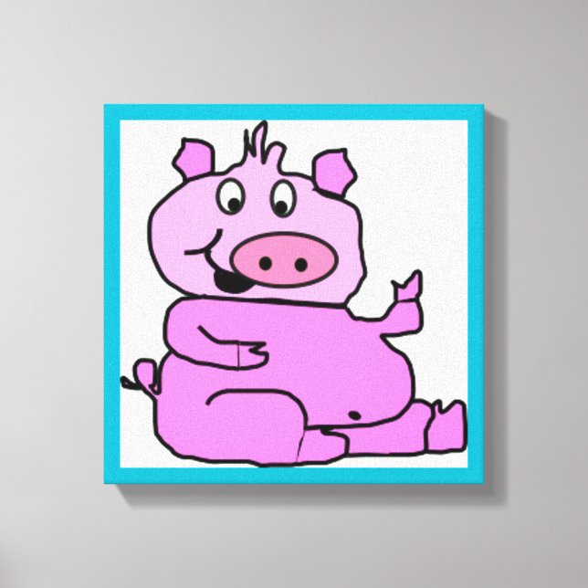 LIENZO SILLY PIGGY (Anverso)
