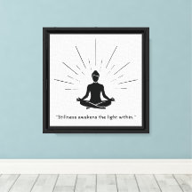 Silueta de Meditación Radiante