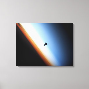 Lienzo Silueta del esfuerzo del transbordador espacial