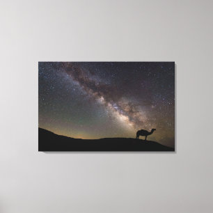 Lienzo Silueta y Milkyway del camello