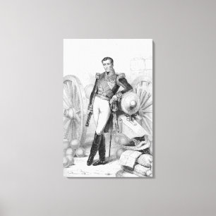 Lienzo Silvano Charles Valee, cuenta y mariscal