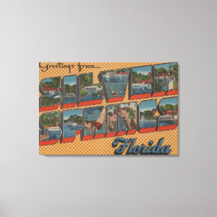 Lienzo Silver Springs, la Florida - escenas grandes de la