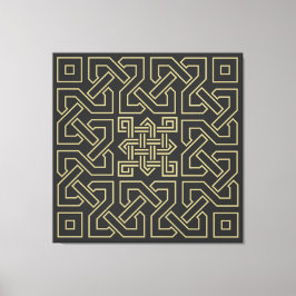 Lienzo símbolo de elemento caligráfico árabe ornamento is