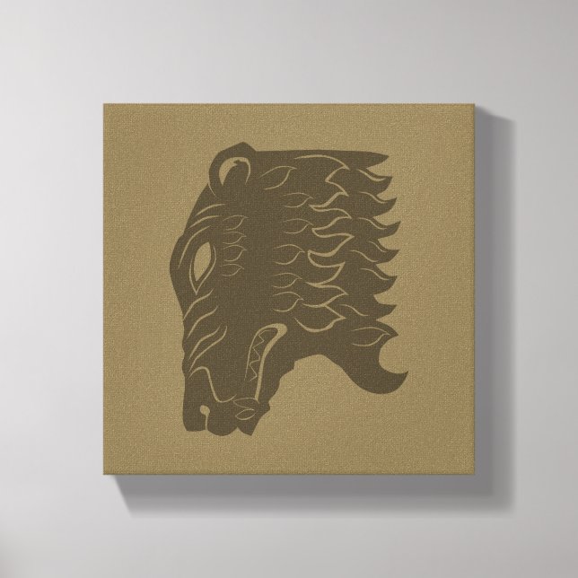 Lienzo Símbolo de la cabeza del oso BEORN™ (Anverso)