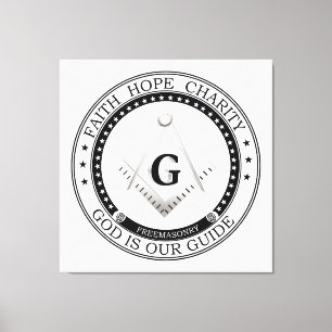 Lienzo Símbolo de masonería