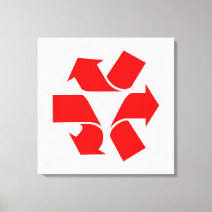 Lienzo Símbolo de no reciclar