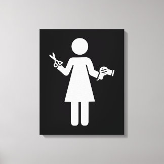 Lienzo Símbolo de peluquero