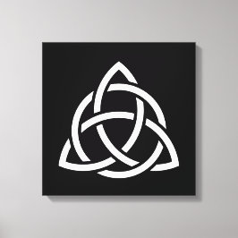 Lienzo Símbolo de triquetra de Knot de la Trinidad celta