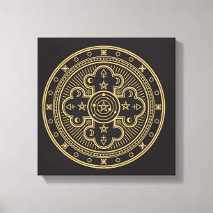 Lienzo Símbolo de Wiccan
