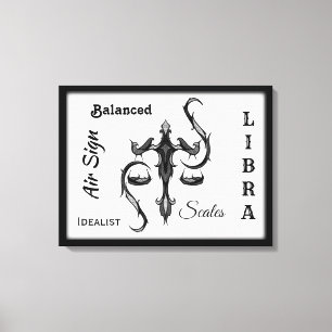 Lienzo Símbolo libra zodiac