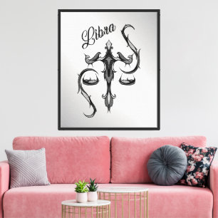 Lienzo Símbolo libra zodiac