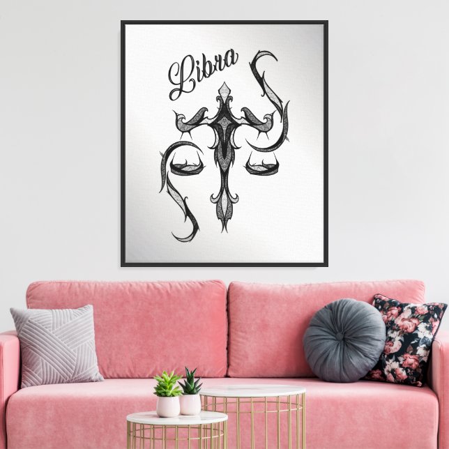 Lienzo Símbolo libra zodiac (Insitu (Sala de estar))