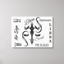 Lienzo Símbolo libra zodiac
