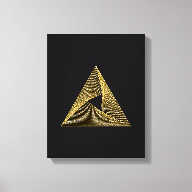 Lienzo Símbolo sagrado de geometría (Anverso)