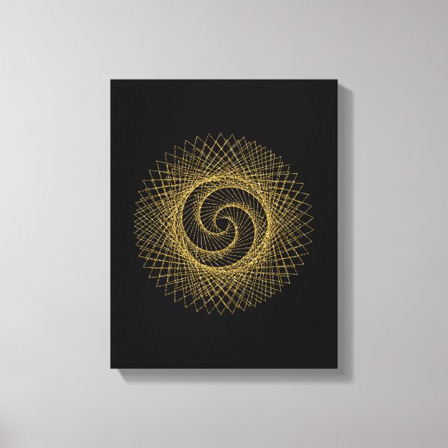 Lienzo Símbolo sagrado de geometría (Anverso)