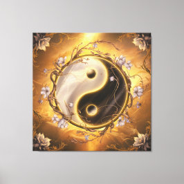 Lienzo Símbolo sagrado de Ying y Yang