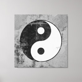 Lienzo Símbolo Yin Yang con problemas