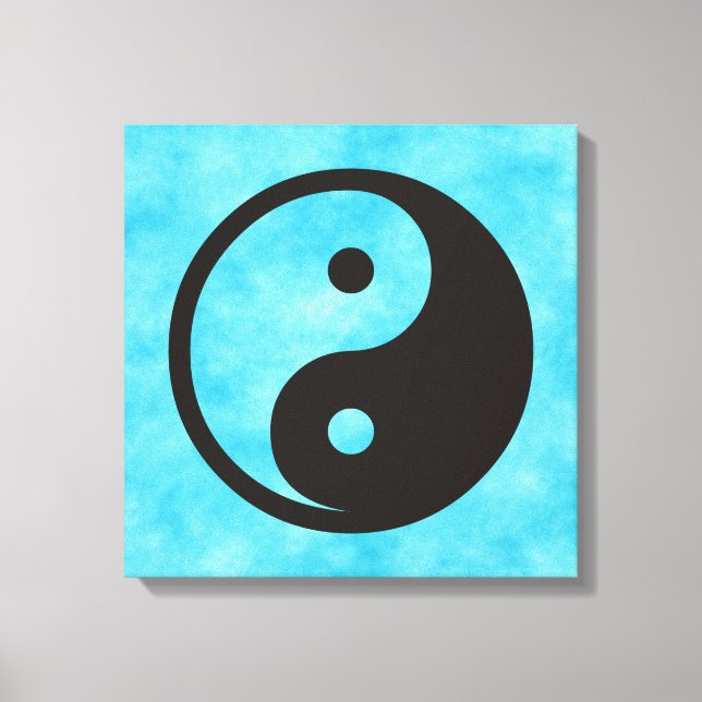 Lienzo Símbolo Yin Yang - diseño de tatuajes sólidos (Anverso)