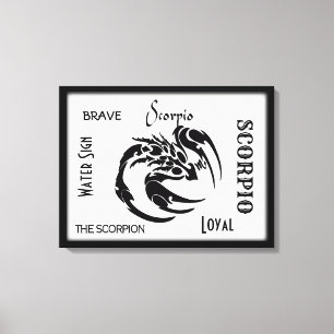 Lienzo Símbolo zodiacal de Escorpio