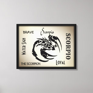 Lienzo Símbolo zodiacal de Escorpio