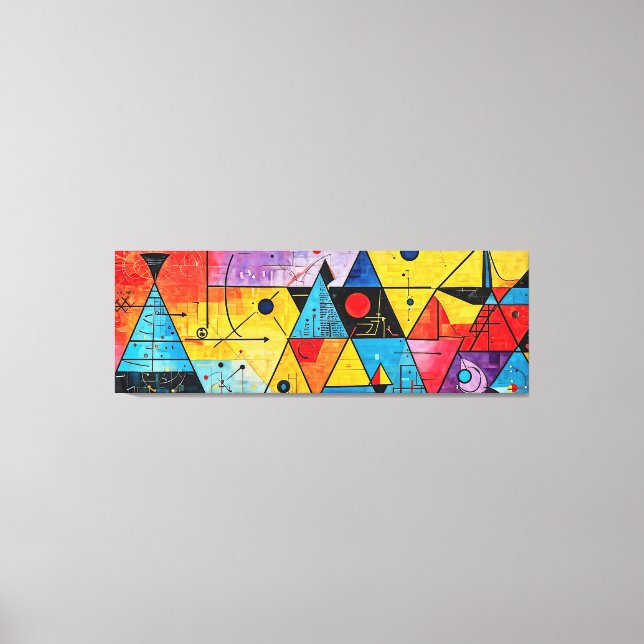 Lienzo Símbolos geométricos Resumen #02 (Anverso)