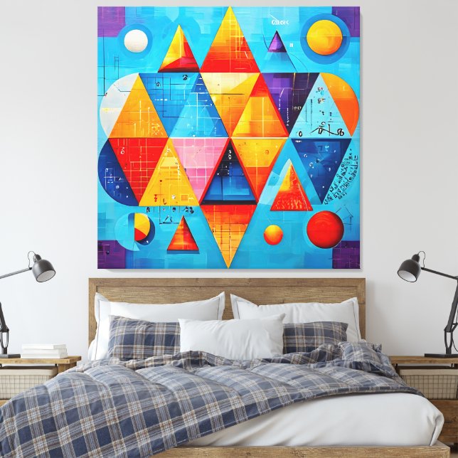 Lienzo Símbolos geométricos Resumen #09 (Insitu(Dormitorio))