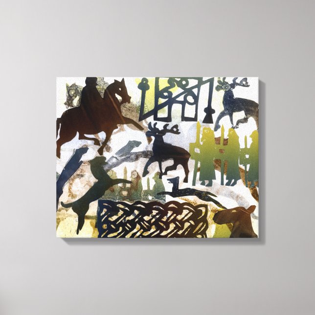 Lienzo Símbolos pictóricos y colocación (Anverso)