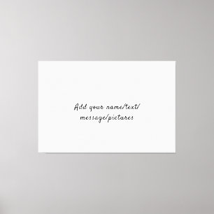Lienzo Simple añade tu nombre texto Personaliza foto Café