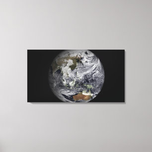 Lienzo Simulación de la nube de la tierra llena