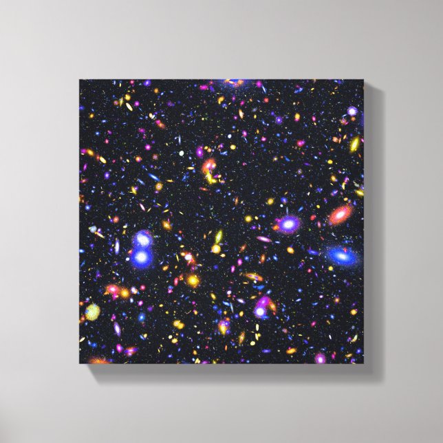 Lienzo Simulación del telescopio espacial James Webb - Ar (Anverso)