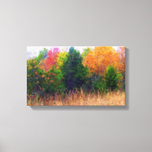 Lienzo Sin derechos de autor de pintura paisajística Za