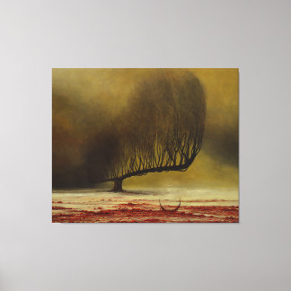 Lienzo Sin título (Árbol de pesadilla) de Zdzislaw Beksin