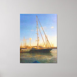 Lienzo Sin velas Sunny Day Sea Beach Israel Herzlia