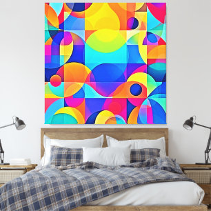 Lienzo Sinfonía de Color Geométrico