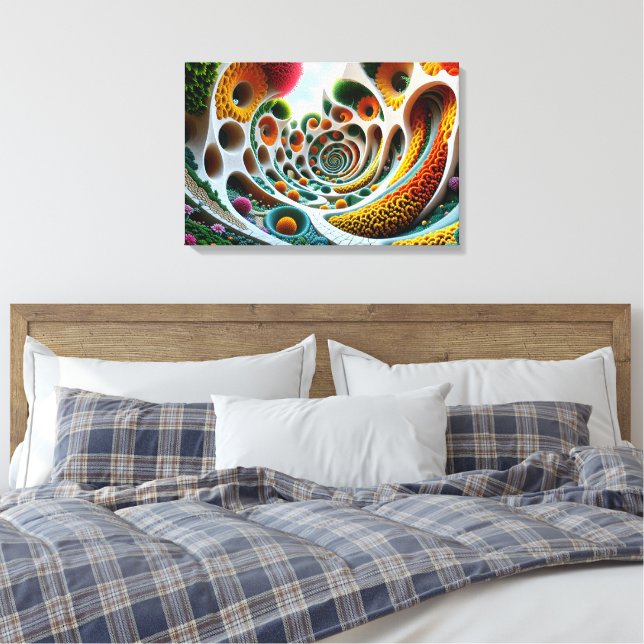 Lienzo Sinfonía de formas y colores (Insitu(Dormitorio))