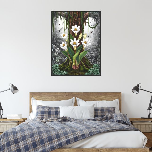 Lienzo Sinfonía de Lirio Cromático (Insitu(Dormitorio))
