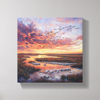 Lienzo Sinfonía del atardecer