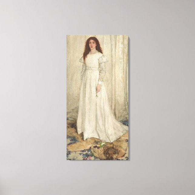 Lienzo Sinfonía en blanco, No. 1: El Chica blanco (Anverso)