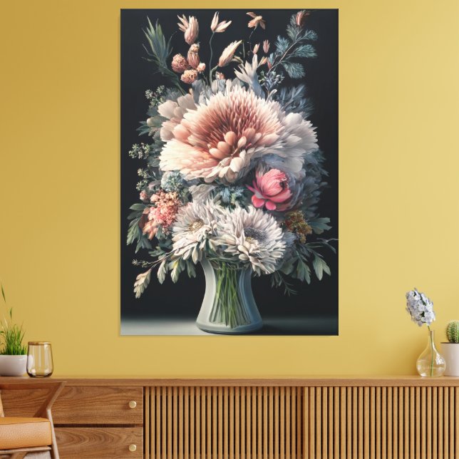 Lienzo Sinfonía floral (Insitu (Sala de estar))