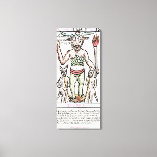 Lienzo Sino, carta de tarot, francesa