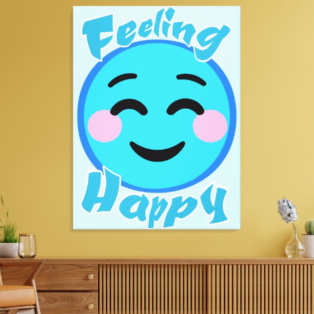 Lienzo Sintiéndose Feliz (Insitu (Sala de estar))