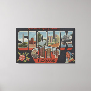 Lienzo Sioux City, Iowa - escenas grandes de la letra