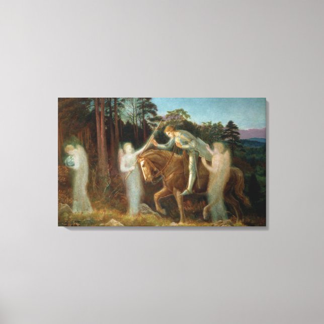 Lienzo Sir Galahad, c.1894 (aceite sobre lienzo) (Anverso)